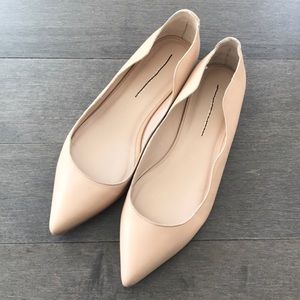 Loeffler Randall Scalloped Nude Flats